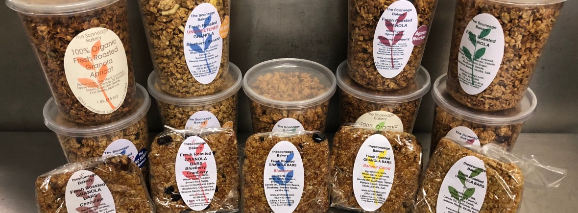 the sconeage bakery granola and granola bars